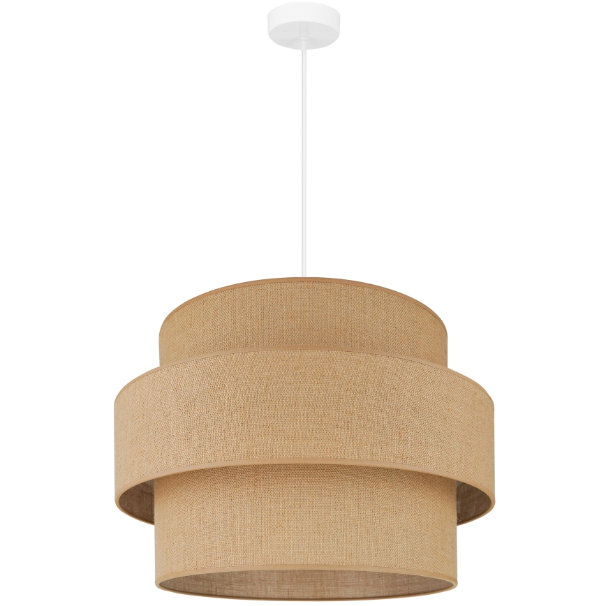 Brilagi - Lustra ar auklu SPACE YUTE 1xE27/15W/230V d. 50 cm bēša/balta