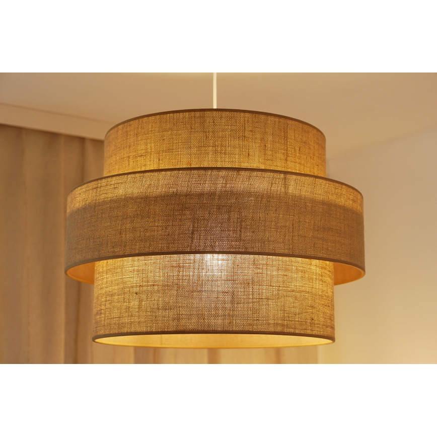 Brilagi - Lustra ar auklu SPACE YUTE 1xE27/15W/230V d. 50 cm bēša/balta