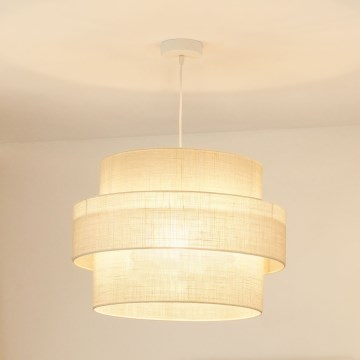 Brilagi - Lustra ar auklu SPACE YUTE 1xE27/15W/230V d. 50 cm krēmkrāsa/balta