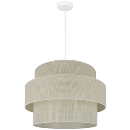 Brilagi - Lustra ar auklu SPACE YUTE 1xE27/15W/230V d. 50 cm krēmkrāsa/balta