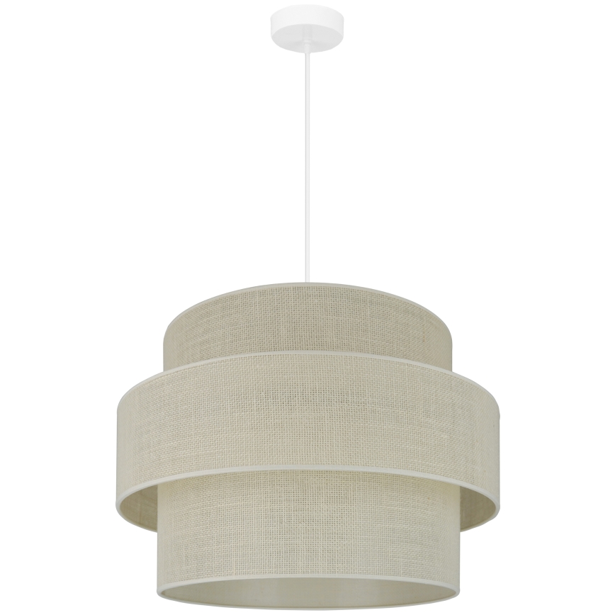 Brilagi - Lustra ar auklu SPACE YUTE 1xE27/15W/230V d. 50 cm krēmkrāsa/balta
