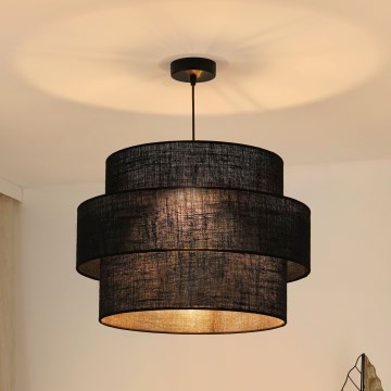 Brilagi - Lustra ar auklu SPACE YUTE 1xE27/15W/230V d. 50 cm melna