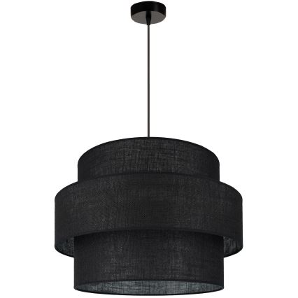 Brilagi - Lustra ar auklu SPACE YUTE 1xE27/15W/230V d. 50 cm melna