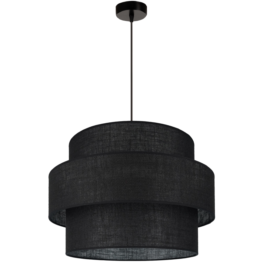 Brilagi - Lustra ar auklu SPACE YUTE 1xE27/15W/230V d. 50 cm melna