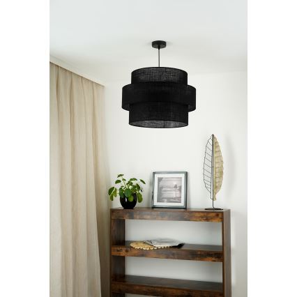 Brilagi - Lustra ar auklu SPACE YUTE 1xE27/15W/230V d. 50 cm melna