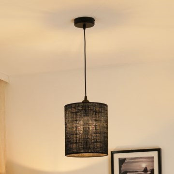 Brilagi - Lustra ar auklu TUBES 1xE27/15W/230V d. 20 cm melna