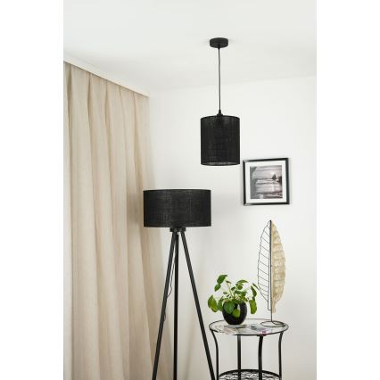 Brilagi - Lustra ar auklu TUBES 1xE27/15W/230V d. 20 cm melna