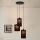 Brilagi - Lustra ar auklu TUBES 3xE27/15W/230V melna