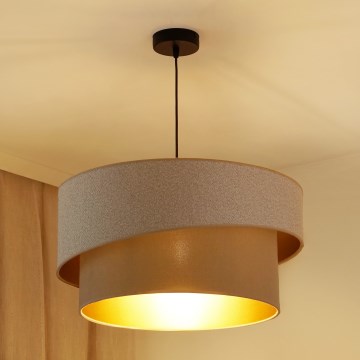Brilagi - Lustra ar auklu VEGAS SHINE 1xE27/15W/230V d. 50 cm krēmkrāsa/bēša