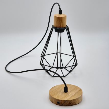 Brilagi - Lustra ar auklu WOODY BASKET 1xE27/60W/230V ozols