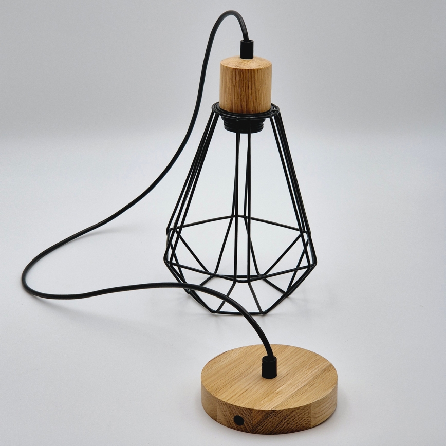 Brilagi - Lustra ar auklu WOODY BASKET 1xE27/60W/230V ozols