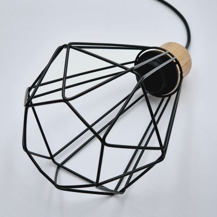 Brilagi - Lustra ar auklu WOODY BASKET 1xE27/60W/230V ozols