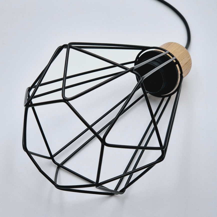 Brilagi - Lustra ar auklu WOODY BASKET 1xE27/60W/230V ozols