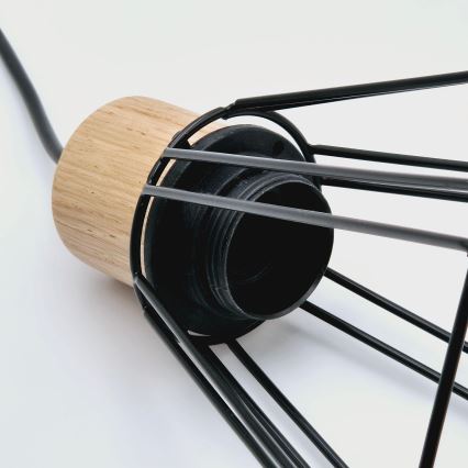 Brilagi - Lustra ar auklu WOODY BASKET 1xE27/60W/230V ozols