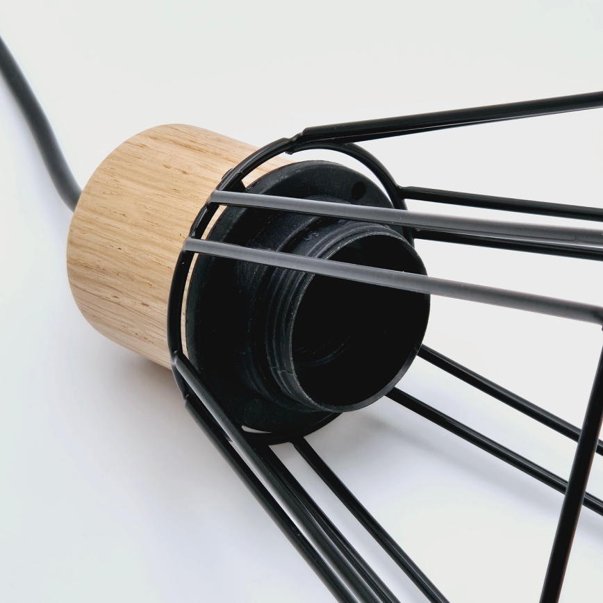 Brilagi - Lustra ar auklu WOODY BASKET 1xE27/60W/230V ozols