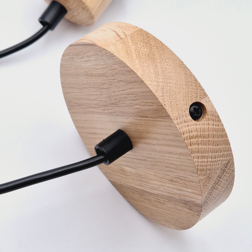 Brilagi - Lustra ar auklu WOODY BASKET 1xE27/60W/230V ozols