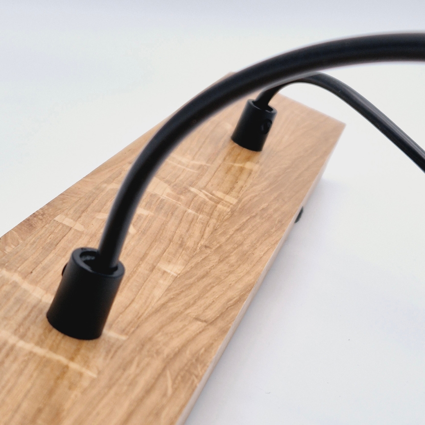 Brilagi - Lustra ar auklu WOODY BASKET 2xE27/60W/230V ozols