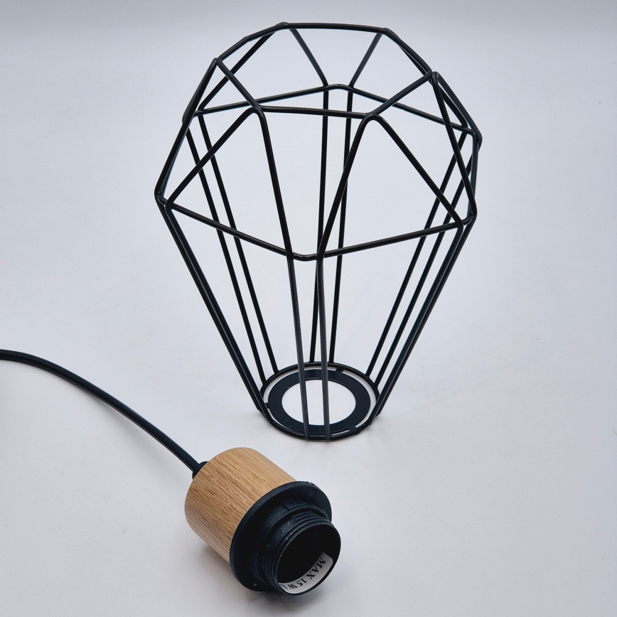 Brilagi - Lustra ar auklu WOODY BASKET 3xE27/60W/230V ozols