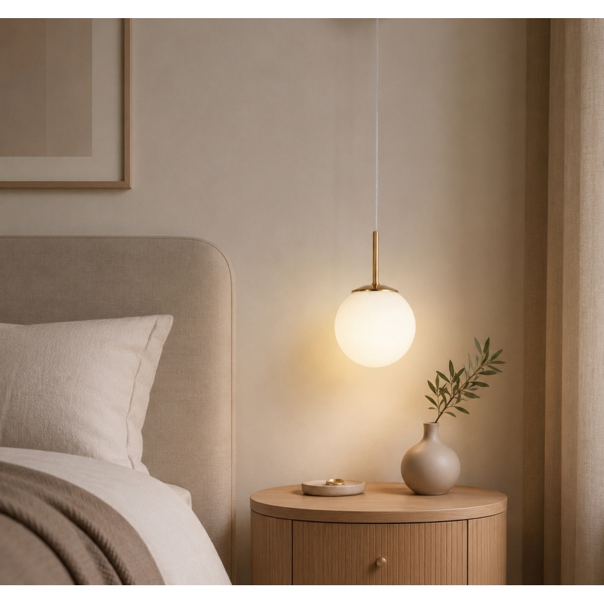 BRILAGI - Lustra ar kabeli MILO 1xE27/60W/230V zelta