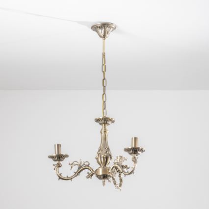 BRILAGI - Lustra ar ķēdi CLASSIC 3xE14/10W/230V, misiņš