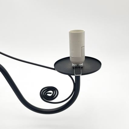 Brilagi - Lustra ar ķēdi COTTAGE 3xE14/40W/230V melna/balta