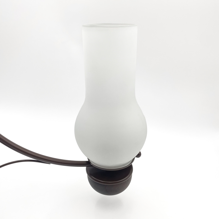 Brilagi - Lustra ar ķēdi COTTAGE 3xE14/40W/230V ozols/balta