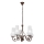 Brilagi - Lustra ar ķēdi COTTAGE 5xE14/40W/230V brūna/balta