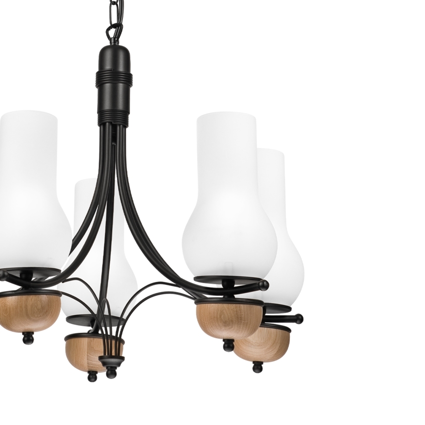 Brilagi - Lustra ar ķēdi COTTAGE 5xE14/40W/230V dižskābardis/balta