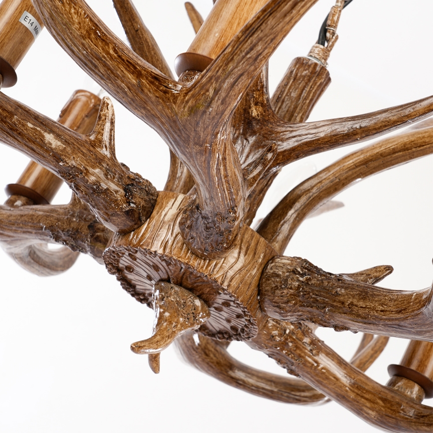 Brilagi - Lustra ar ķēdi DEER 6xE14/10W/230V Ø 70 cm ragi