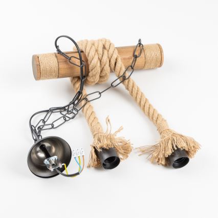 Brilagi - Lustra ar ķēdi KOS 2xE27/60W/230V dižskābardis