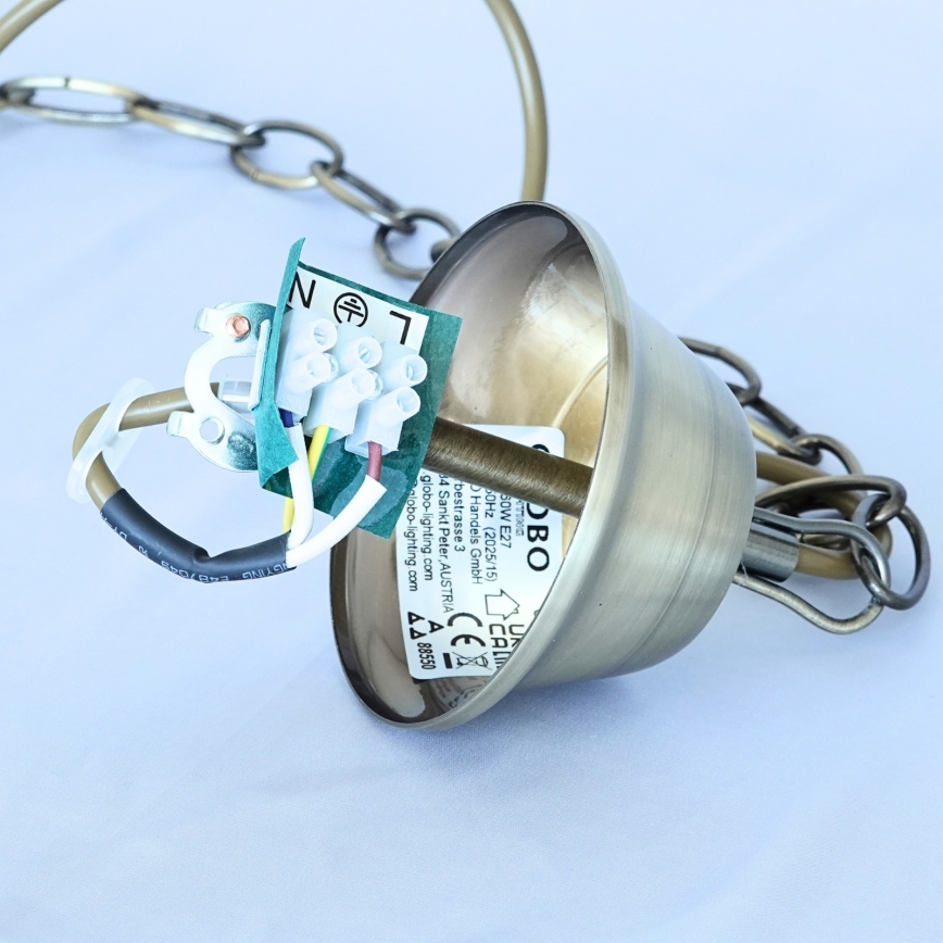 Brilagi - Lustra ar ķēdi NOSTALGIA 1xE27/60W/230V