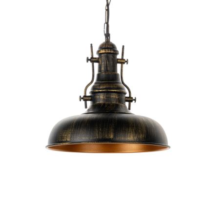 Brilagi - Lustra ar ķēdi PYRONIC 1xE27/40W/230V Ø 32 cm bronza/patina