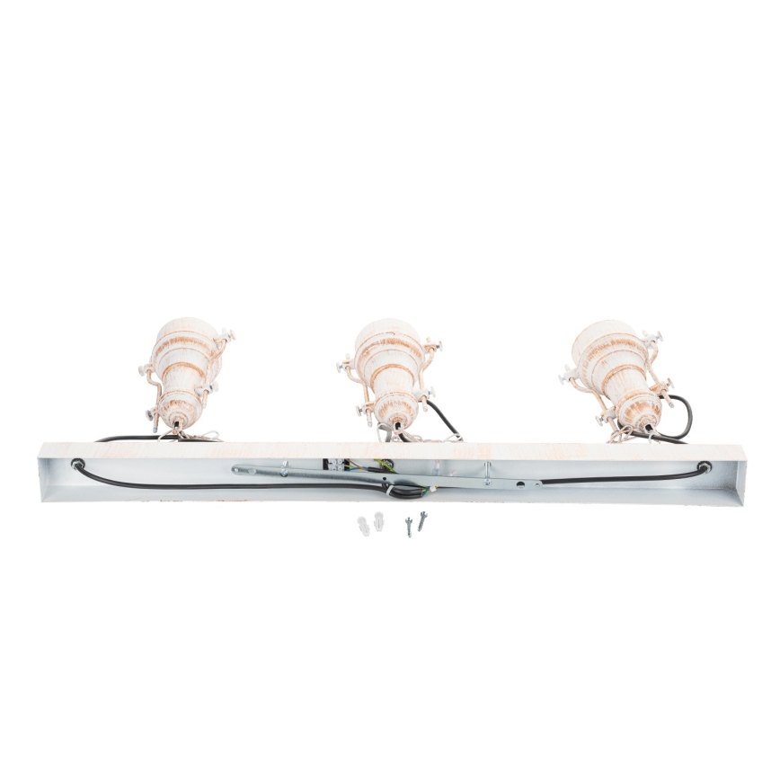 Brilagi - Lustra ar ķēdi PYRONIC 3xE27/40W/230V krēmkrāsa/patina