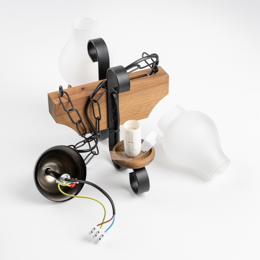 Brilagi - Lustra ar ķēdi QUEEN 2xE14/40W/230V dižskābardis