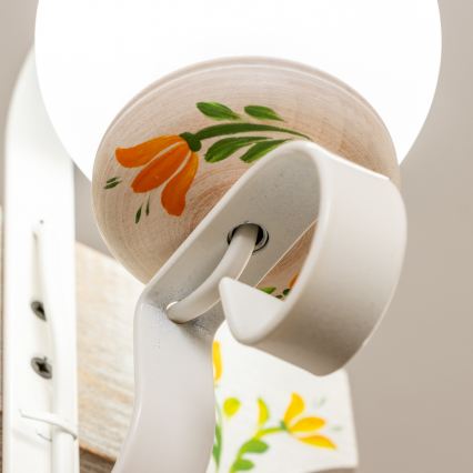 Brilagi - Lustra ar ķēdi QUEEN 2xE14/40W/230V dižskābardis/krēmkrāsa