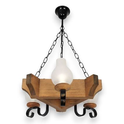 Brilagi - Lustra ar ķēdi QUEEN 3xE14/40W/230V dižskābardis