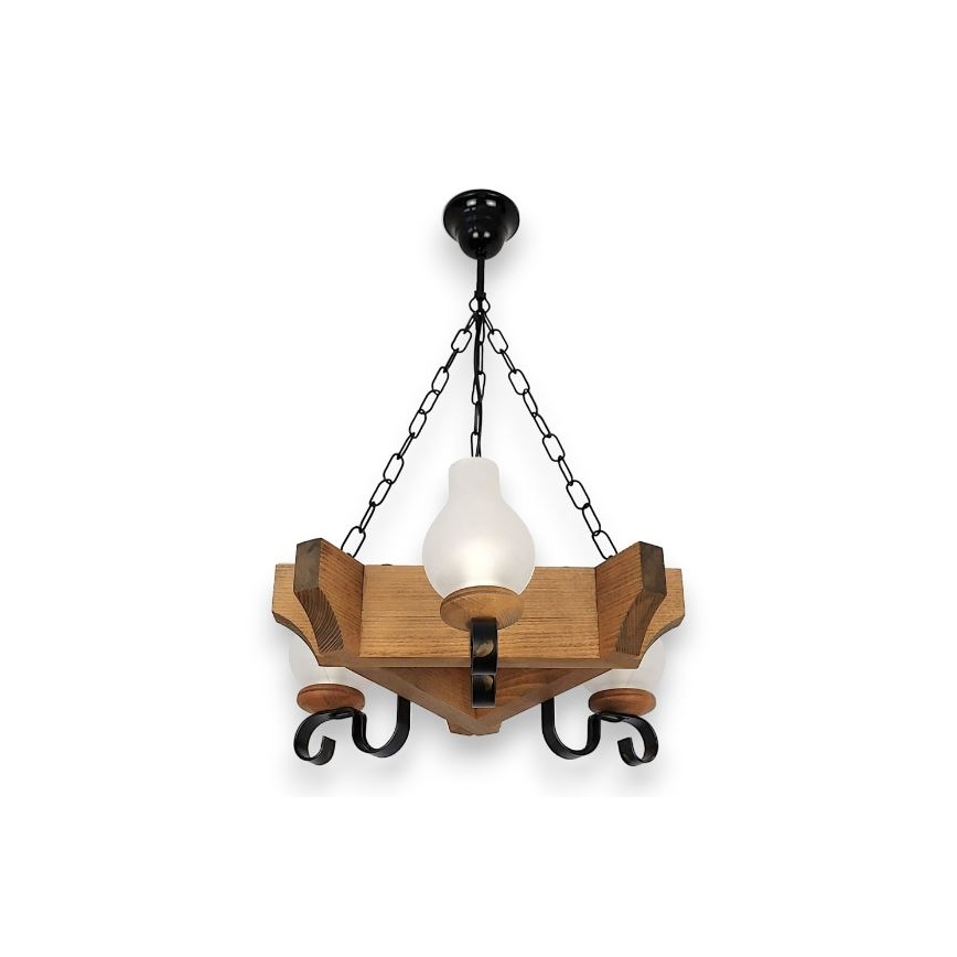 Brilagi - Lustra ar ķēdi QUEEN 3xE14/40W/230V dižskābardis