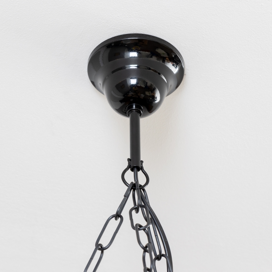 Brilagi - Lustra ar ķēdi QUEEN 3xE14/40W/230V dižskābardis/rieksts