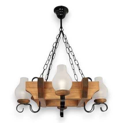 Brilagi - Lustra ar ķēdi QUEEN 4xE14/40W/230V dižskābardis