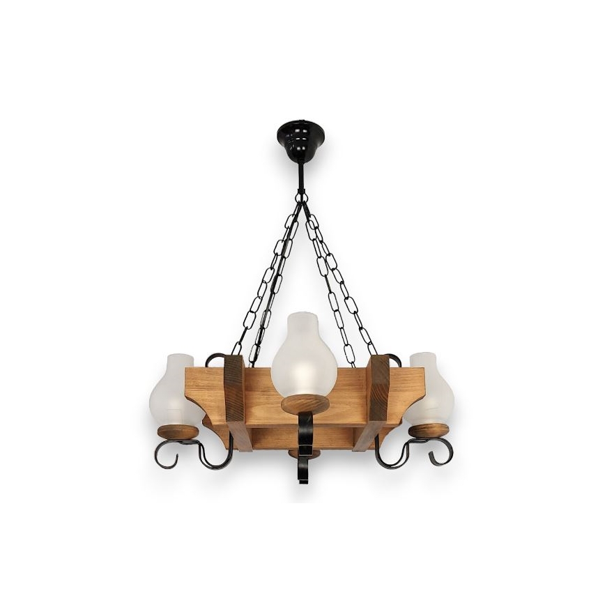 Brilagi - Lustra ar ķēdi QUEEN 4xE14/40W/230V dižskābardis