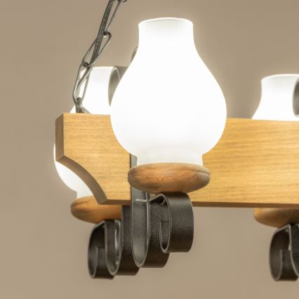 Brilagi - Lustra ar ķēdi QUEEN 4xE14/40W/230V dižskābardis