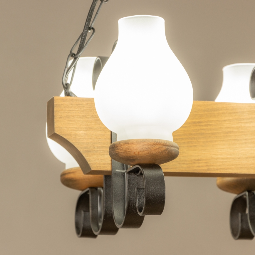 Brilagi - Lustra ar ķēdi QUEEN 4xE14/40W/230V dižskābardis