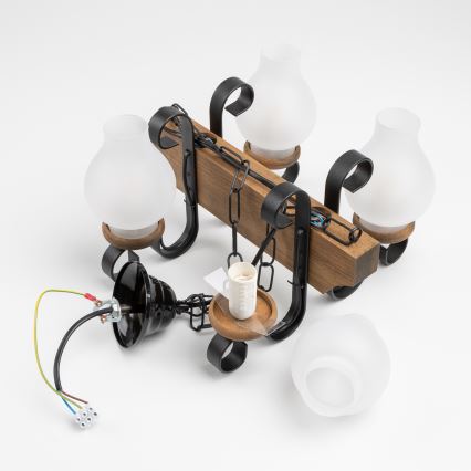 Brilagi - Lustra ar ķēdi QUEEN 4xE14/40W/230V dižskābardis