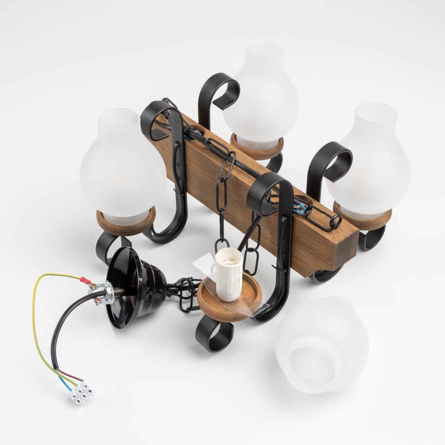 Brilagi - Lustra ar ķēdi QUEEN 4xE14/40W/230V dižskābardis