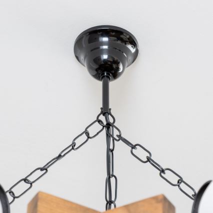 Brilagi - Lustra ar ķēdi QUEEN 6xE14/40W/230V dižskābardis