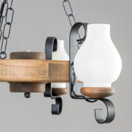 Brilagi - Lustra ar ķēdi ROATA 3xE14/40W/230V dižskābardis