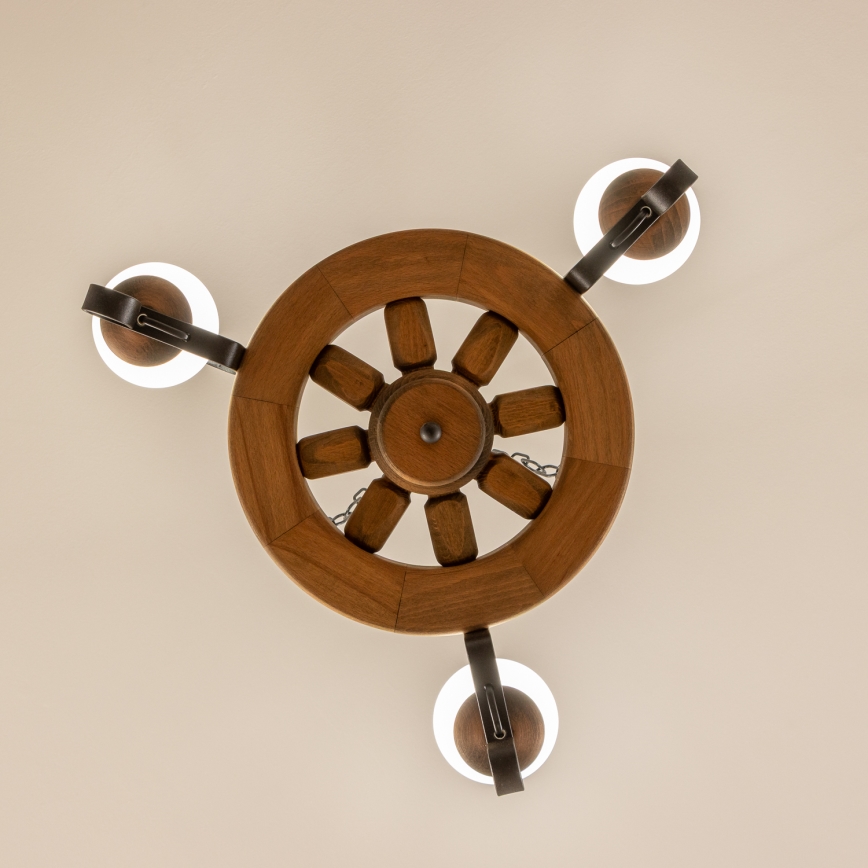 Brilagi - Lustra ar ķēdi ROATA 3xE14/40W/230V dižskābardis