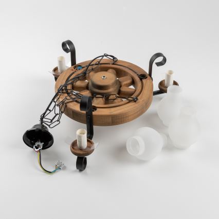 Brilagi - Lustra ar ķēdi ROATA 3xE14/40W/230V dižskābardis