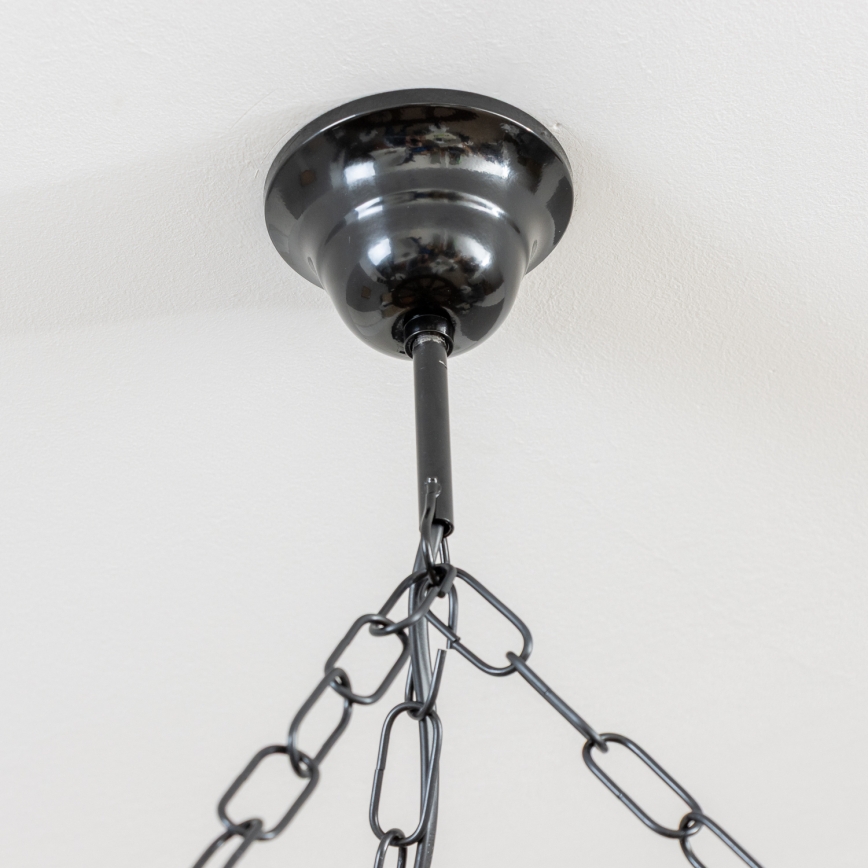 Brilagi - lustra ar ķēdi ROATA 5xE14/40W/230V Ø 70 cm buks/valrieksts