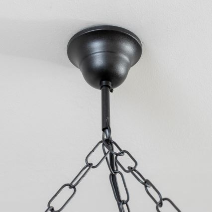 Brilagi - Lustra ar ķēdi ROATA 6xE14/40W/230V Ø 70 cm, buks